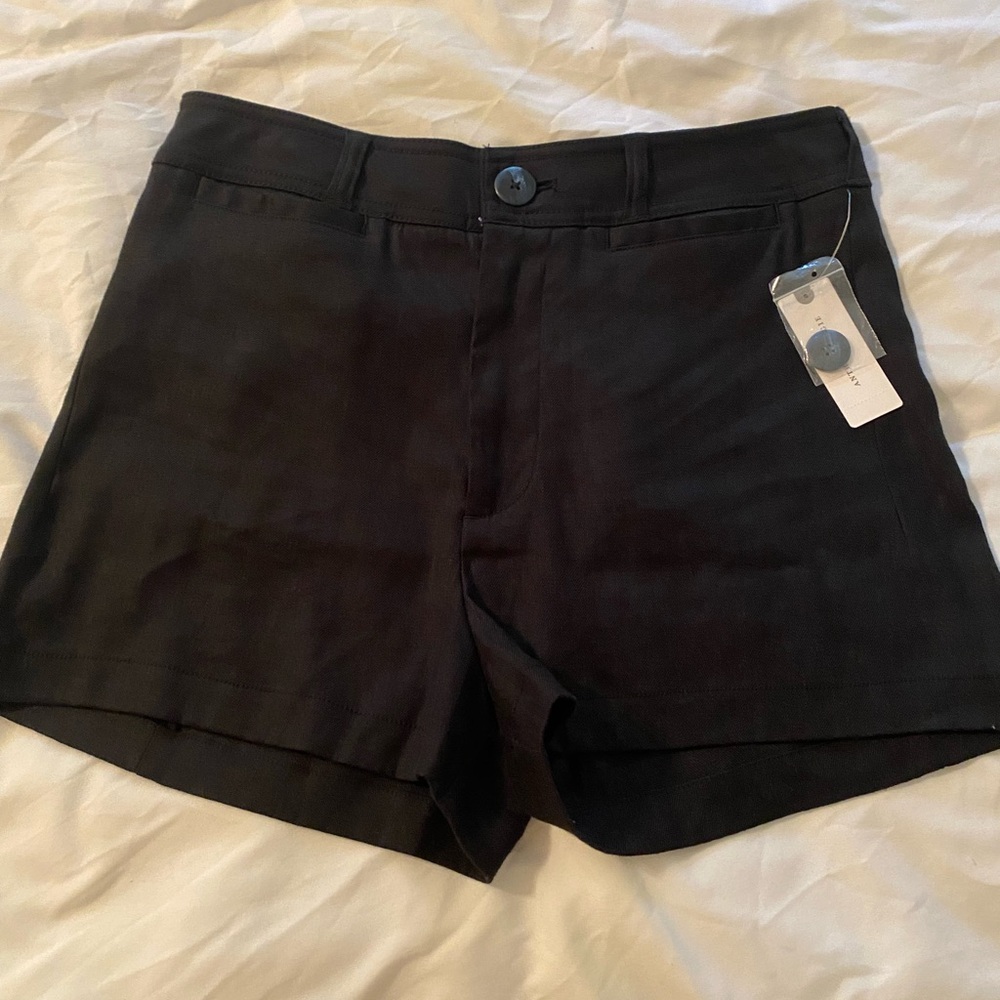 Mauve Black High Waist Women's Shorts